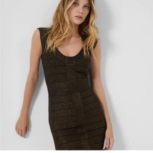 French Connection Danni Crepe Cap Sleeve Bandage Dress - Size 4